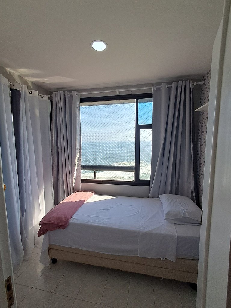 Vista Panorâmica da Praia, 2qts, piscina e vaga