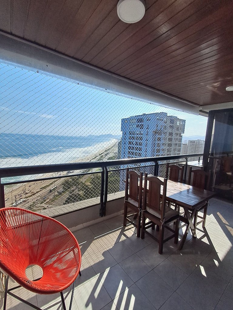 Vista Panorâmica da Praia, 2qts, piscina e vaga