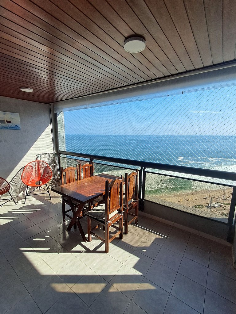 Vista Panorâmica da Praia, 2qts, piscina e vaga
