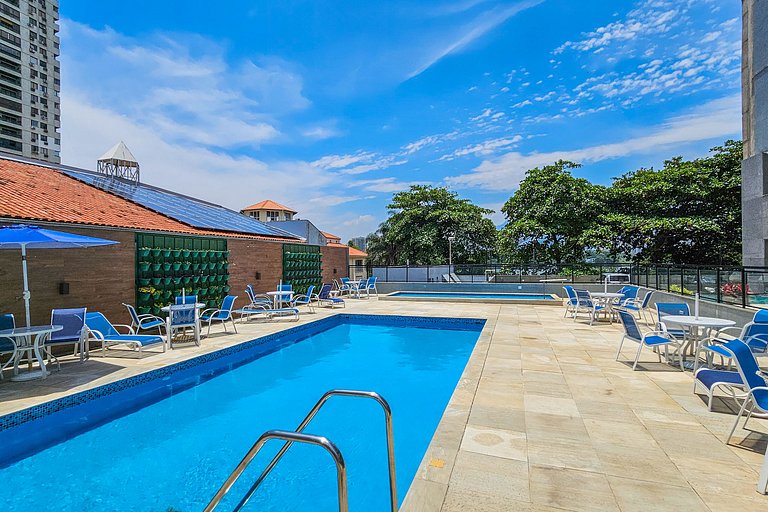 Vista Panorâmica da Praia, 2qts, piscina e vaga