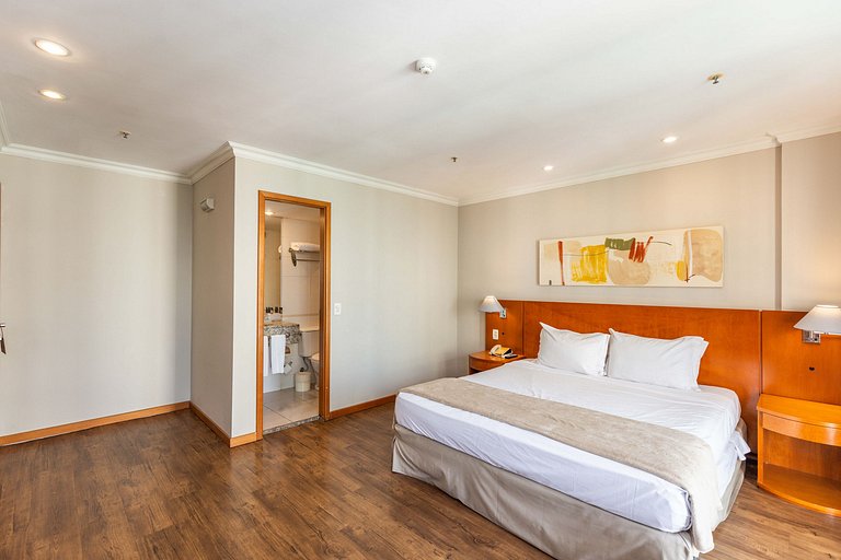 Barra Premium flat c/ serviços e piscina