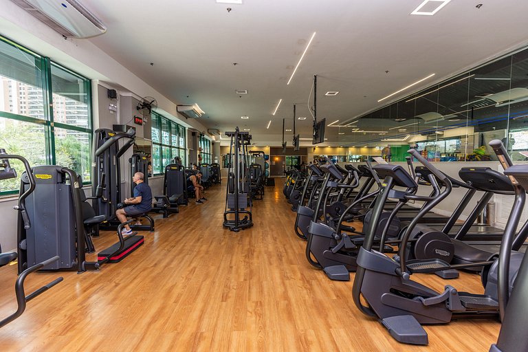 Barra Premium flat c/ serviços e piscina