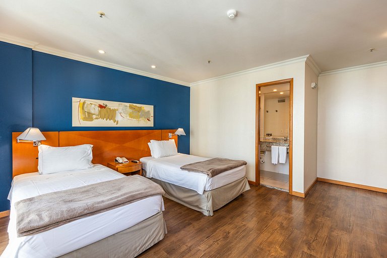 Barra Premium flat c/ serviços e piscina