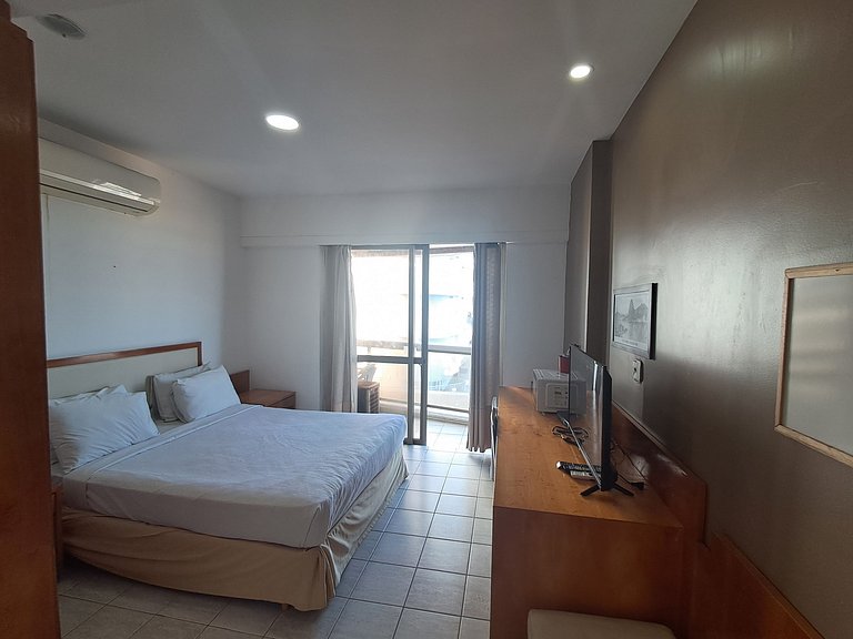 CasaDelMar flat com serviços de frente para praia!