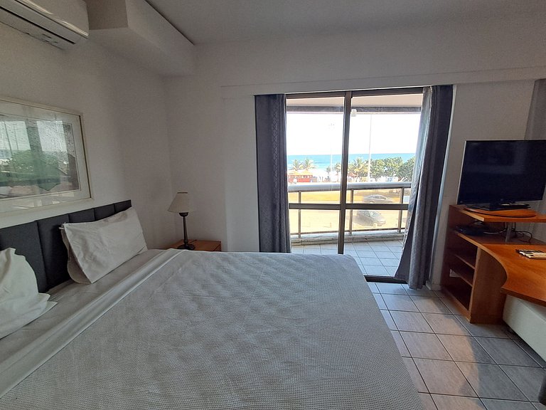 CasaDelMar flat com serviços de frente para praia!