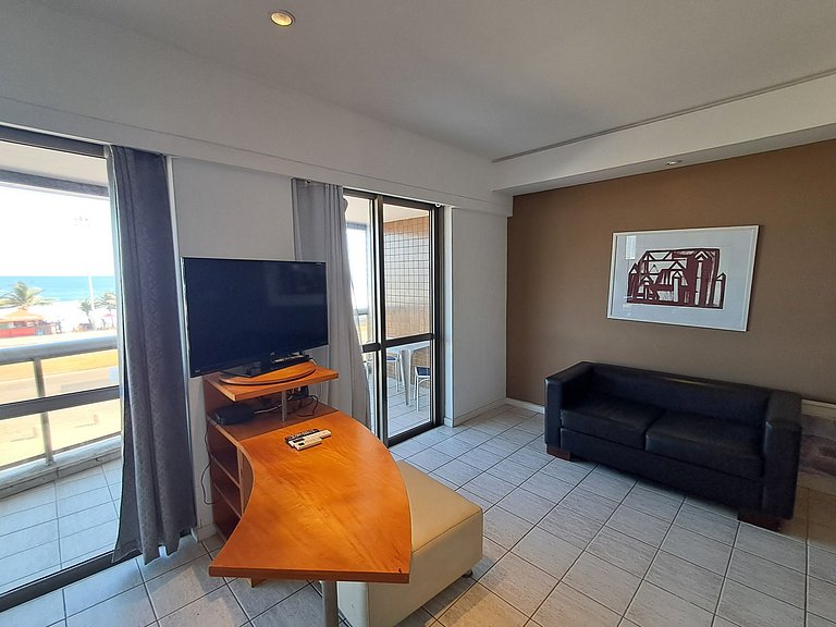 CasaDelMar flat com serviços de frente para praia!