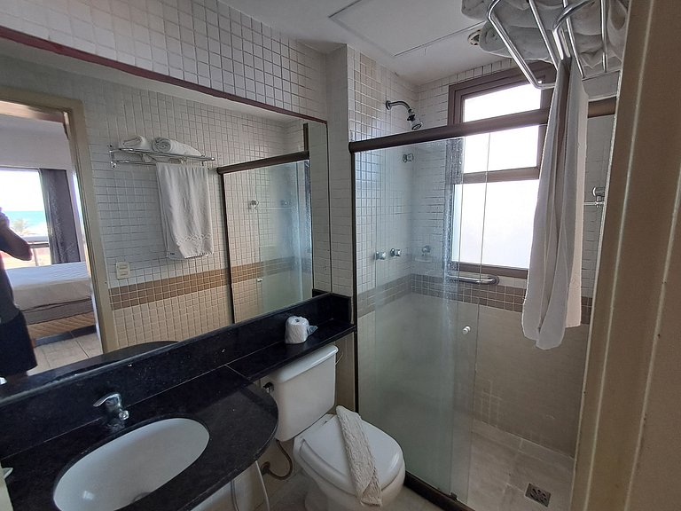 CasaDelMar flat com serviços de frente para praia!